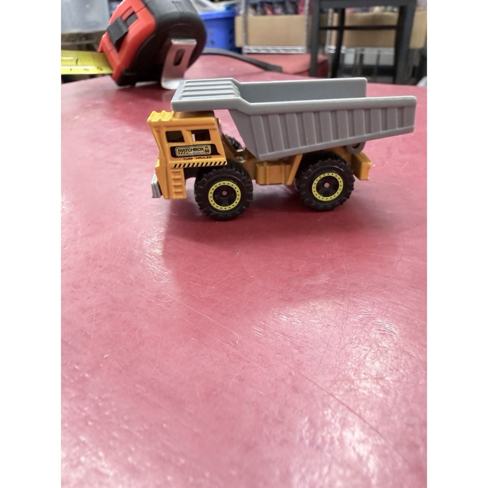Matchbox 1989 Orange Gray Construction Dump Truck ROK Heavy Equipment Thailand